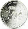 Oman 1 rial Oman 1 rial WWF Conserving Nature series The Mountain Gazelle silver coin 1997 -