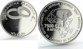 Cameroon 7500 francs Cameroon 7500 francs Wedding silver coin 2006 Mintage 250 -