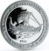 Saharawi Republic 1000 pesetas Saharawi 1000 pesetas Viking Ship Drakkar proof silver coin 1998 -