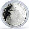 Jamaica 10 dollars Jamaica 10 dollars Discovering of the New World Columbus Ship silver coin 1989 -