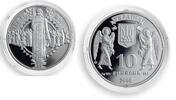 Ukraine 10 hryvnas Ukraine 10 hryvnia 2000 Years Baptizing Rus Christmas Volodymyr silver coin 2000 -