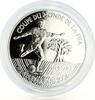 Benin 1000 francs African States 1000 francs Football World Cup in germany Player silver coin 2004 -