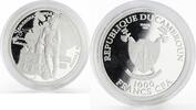 Cameroon 1000 francs Cameroon 1000 francs World Cup Football Kaliningrad proof silver coin 2018 -
