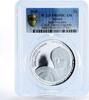 Samoa 2 dollars Samoa 2 dollars Czech Tennis Legends Jana Novotna PR69 PCGS silver coin 2018 -
