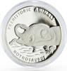Cambodia 20 riels Cambodia 20 riels Prehistoric Animals series Nothosaurus proof silver coin 1994 -