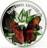 Cameroon 1000 francs Cameroon 1000 francs Charaxes Fournierae Butterfly colored silver coin 2011 -