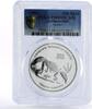 Turkmenistan 500 manat Turkmenistan 500 manat Endangered Wildlife Gecko PR69 PCGS silver coin 1996 -