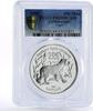 Turkmenistan 500 manat Turkmenistan 500 manat Endangered Wildlife Tiger PR69 PCGS silver coin 1999 -
