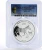 Turkmenistan 500 manat Turkmenistan 500 manat Endangered Wildlife Wild Ass PR68 PCGS silver coin 1996 -