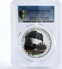 Liberia 5 dollars Liberia 5 dollars MAV-220 Train Railroad PR69 PCGS silver coin 2011 -