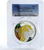 Saharawi Republic 500 pesetas Saharawi 500 pesetas World Wildlife Cheetah PR69 PCGS colored silver coin 1996 -