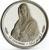 UAE 1 riyal Sharjah 1 riyal Mona Lisa La Gioconda proof silver coin 1970 -