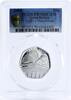 United Kingdom 50 pence Britain 50 pence Celebrating 40 Years Public Library PR70 PCGS silver coin 2009 -