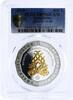 Kazakhstan 500 tenge Kazakhstan 500 tenge Wildlife Buckles Deers PR70 PCGS gilded silver coin 2010 -
