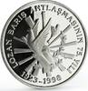 Turkey 2500000 lira Turkey 2500000 lira 75 Years of the Republic Doves Birds proof silver coin 1998 -