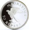 Mauritius 50 rupees Mauritius 50 rupees Endangered Wildlife Fauna Kestrel Bird silver coin 1975 -