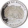 Mozambique 500 meticais Mozambique 500 meticais Defence of Nature Lion Pride Fauna silver coin 1989 -