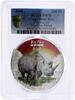 Congo 240 francs Congo 240 francs African Wildlife series Rhinoceros PR70 PCGS silver coin 2008 -