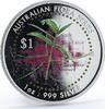 Cook Islands 1 dollar Cook Islands 1 dollar Ptychosperma Bleeseri Australian Flora silver coin 1999