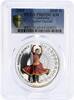 Cambodia 3000 riels Cambodia 3000 riels Kathak Dance Indian Dancer PR69 PCGS silver coin 2005 -