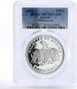 Somalia 250 shillings Somalia 250 shillings Endangered Wildlife Rhinoceros PR70 PCGS silver coin 2000 -