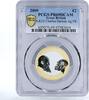 United Kingdom 2 pounds Britain 2 pounds 250 Anniversary Charles Darwin PR69 PCGS piedfort bimetal 2009 -