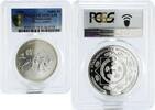 Turkmenistan 1000 manat Turkmenistan 1000 manat Endangered Wildlife Leopard PR70 PCGS silver coin 2006 -