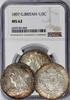 Crown Great Britain - Victoria Half  1897 graded by NGC as MS-62. Luster! Choice!
