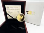 Russia 2014 1000 Rubles Fauna of Sochi Hockey 5 oz Gold Coin