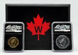 Canada 2020 W 50$ Burnished Gold Maple Leaf 1oz Gold Coin NGC MS70