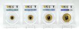 Australia 2008 Kangaroo Fourth Piece Set Gold Coin PCGS MS70