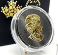 Canada 200$ 2023 SUPER INCUSE MAPLE LEAF GML Black Rhodium 2 oz Pure Gold Coin