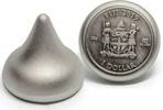 Fiji 1$ Fiji 2019 1$ 125th Anniversary HERSHEY KISSES Chocolate 39 grams Pure Silver -