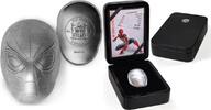 Fiji 5$ Fiji 2019 5$ MARVEL SPIDER MAN MASK Avengers Infinity War 2 oz Pure Silver Coin -