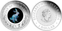 Australia 1$ 2023 Australian OPAL LUNAR YEAR OF THE RABBIT 1 oz Silver C... 329,99 EUR kostenloser Versand