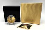 Niue 100$ ROSWELL 75th Anniversary Flying Saucer UFO 1oz Gold Proof Coin COA#1 -