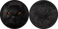 Palau 10$ Palau 2021 10$ Eagle Owl Hunters By Night 2 oz Silver Coin #2 -