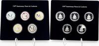 Vanuatu 50 Vatu Vanuatu 2013 5 x 50 Vatu 150th Ann. Pierre de Coubertin Olympic Silver Set Coins -