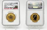 Canada 200$ 2017 ICONIC MAPLE LEAF REVERSE PROOF 1 oz Pure Gold Coin NGC PF70