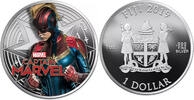 Fiji 1$ 2019 Marvel Comics CAPTAIN MARVEL 1 oz Silver Proof Coin  129,99 EUR kostenloser Versand