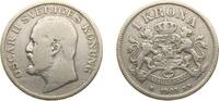 Sweden 1 Krona Sweden Kingdom 1907 EB 1 Krona - Oscar II Silver (.800) Stockholm Mint (1058286) 7.5g VF KM 772 -