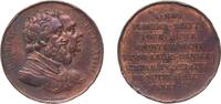 France Medal France Kingdom ND Medal - Henri IV & Louis XVIII Bronze 19.6g XF Rim Damage -