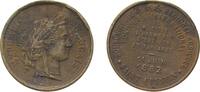 France Medal France Third Republic 1882 Medal - Souvenir du Concours Regional Agricole Bronze 4.1g XF -