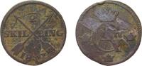 Sweden ½ Skilling Sweden Kingdom 1807 ½ Skilling - Gustav IV Adolf Copper Avesta Mint (1950000) 13.15g VF KM 565 -