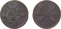 Sweden ½ Skilling Sweden Kingdom 1809 ½ Skilling - Gustav IV Adolf Copper Avesta Mint 13.4g VF KM 565 -