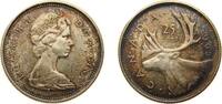 Canada 25 Cents Canada Commonwealth 1965 25 Cents - Elizabeth II (2nd portrait) Silver (.800) Ottawa Mint (44708869) 5.83g XF KM 62 Schön 62 -