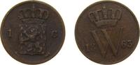 Netherlands 1 Cent Netherlands Kingdom 1863 1 Cent - Willem III Copper (10246000) 3.5g VF KM 100 -