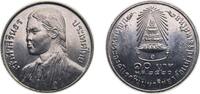 Thailand 10 Baht Thailand Kingdom BE 2520 (1977) 10 Baht - Rama IX (Graduation of Princess Sirindhorn) Nickel (2097000) 15g UNC Y 115 -