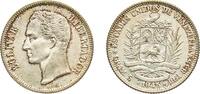 Venezuela 1 Bolívar Venezuela United States 1945 1 Bolívar Silver (.835) Philadelphia Mint (8000000) 5g UNC Y 22a NCV mv1bs-ea -