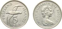 Falkland Islands 5 Pence Falkland Islands British Overseas Territory 1982 5 Pence - Elizabeth II (2nd portrait; large type) Copper-nickel Royal Mint 5.65 -